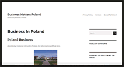 Desktop Screenshot of polandbusiness.com.pl
